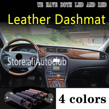 за jaguar S-Type (X200 202 204 x206 2002 2003 2004 2008 Leather Dashmat Таблото Cover Dash Mat Carpet аксесоари за полагане на автомобили