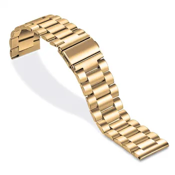 За Ticwatch C2 rose gold версия на каишка за часовник каишка за часовник от неръждаема стомана и 18 мм за NOKIA HR STEEL 36 мм Huawei Talkband B5 Band