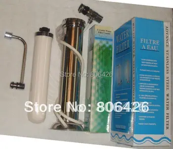 за пречистване на чешмяната вода / кухненски филтър за вода / за почистване на питейна вода / домашно филтър за вода + керамична комбинирана свещ филтър от въглеродни блок
