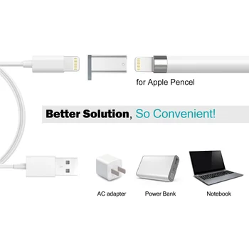 Зарядно устройство адаптер конвертор за ципове женски USB мъжки удължител за кабел за зареждане конектор, за Apple iPad Pro молив iPencil