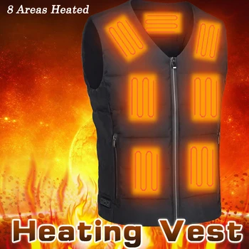 Зимна топла дамски/мъжки яке с топъл жилетка USB Heated Vest Electric Heating Яке Body Warmer топло за жени нагревателен жилетка