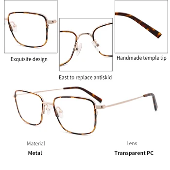 КАНСЕПТ слънчеви очила рамка мъжете късогледство очни стъкла на рецепта за очила, рамки 2020 нов пристигане мода оптични очила MT9003