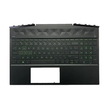 Лаптоп HP Pavilion 15-DK Series Palmrest Осветен keyboard / Bottom Case silver green лилаво L57593-001 AP2K8000320 AP2K8000300