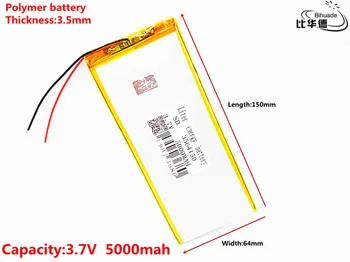 Литровата енергийна батерия 3.7 V,5000mAH 3564150 полимерна литиево-йонна / литиево-йонна батерия за таблети 7 инча 8 инча 9 инча GPS,mp3,mp4