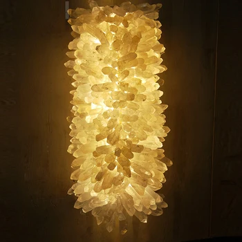 луксозна спалня кристален стенни лампа модерни аплици, осветителни тела за вила