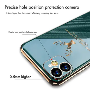 Луксозни покритие Pattern Case за IPhone 12 12 Pro Max Mini Camera защитен мек калъф за IPhone 11 12 Pro 7 8 XS Mini Max