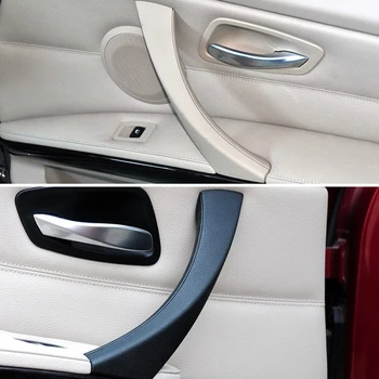 Лява/дясна страна на интериора на колата вътрешна врата лента на дръжката и издърпайте външната накладку за BMW 3-Series E90 E91 аксесоари за автостайлинга