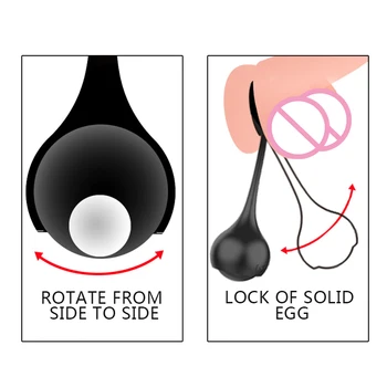 Метална топка-тежка закачалка носилка пенис удължител за увеличаване на пениса, петел пръстен мъжки целомъдрието устройство за възрастни секс играчки за мъже