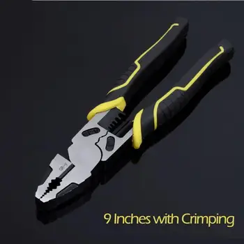 Многофункционални Клещи Ножничный Кабелен Нож Електрически Инструмент На Комбинираната Клещи Стриппер Клещи Машина Тежки Телена Клещи