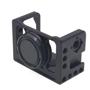 Монтиране на камери на Кейдж за Sony RX0 II защитна метална Vlogging притежателя w студен обувки 37 мм обектив филтър адаптер, 1/4
