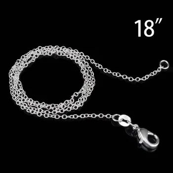 Най-продаваните 1 мм змия кости верига сребърен цвят Колие за жени мъжете са си бижута колиета мода Neckalce