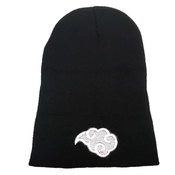 Нов 2020 Зимна разпродажба унисекс кратък абзац бродерия Роза плетене на шапки, шапки за жени черно подгряване на хеджиране шапки