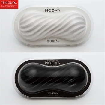 Нов TENGA MOOVA мъжки мастурбатор Flex гъвкава спирала стимулация на пениса чаша мека силиконова Вагина истинска Путка, секс играчки за мъже