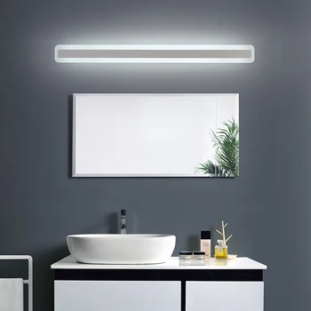 Нова led монтиран на стената огледало, лампа 40-120 см 16-48 W AC110-240V водоустойчив модерен козметичен акрил, с монтиран на стената лампа за баня Light Lamp