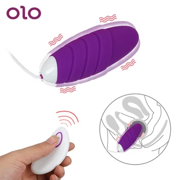 ОЛО яйце вибратор, клитор стимулатор жена мастурбация еротични G-Spot масажор 10-степенна, автоматична, дистанционно управление секс играчки за жени