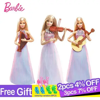 Оригиналните кукли Барби Цигулка Brinquedos Bjd Baby Doll Toys for Girls Juguetes кукли Барби Artist Toys for Cildren Dolls Accessories