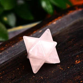 Природният Кристал е Камък Меркаба Звезда на Сакралната геометрия здраве изцеление камък медитация кабинет Home Decor занаяти за събиране на подаръци