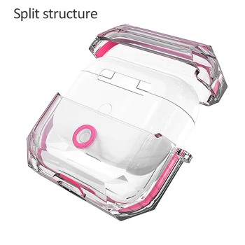Прозрачни прозрачни калъфи за слушалки AirPods Pro Case устойчив на удари защитен калъф за AirPods 3 Luxury накрайници за уши Cover Case Fundas