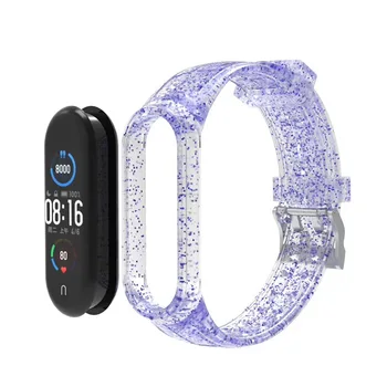 Силиконов розово замяна за xiaomi mi band 5 каишка гривна Гривна каишка за часовник Smartwatch гривни аксесоари ръчен колани