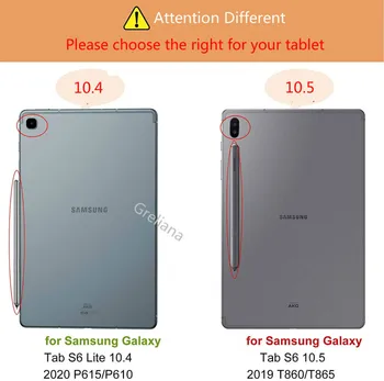 Смарт Фолио калъф за Samsung Galaxy Tab S6 10.5 2019, тънък, лек, умни Shell щанд на кутията, магнитен калъф за Tab S6 lite 10.4