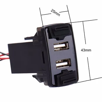 Специален двоен USB порт на арматурното табло определяне на 5V зарядно за кола за Honda