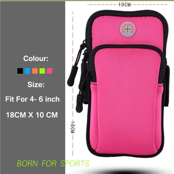 Спортна превръзка чанта за ръце калъф за Wiko Sunny4 Plus фитнес зала бягаща чанта превръзка от неопрен за Wiko Y70 притежателя на мобилен телефон чанта