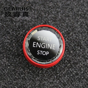 Стайлинг на автомобили двигател START STOP switch бутон капачки, етикети за Mercedes Benz A Class W177 GLE W167 GLB автоаксесоари интериор