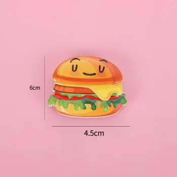 Творчески Карикатура Магнити За Хладилник Моделиране Сладолед Хамбургер Кифли Сладък Хранително-Вкусовата Магнит За Декорация На Дома Аксесоари
