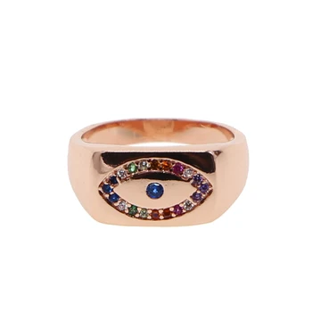 Уроки нова мода лъки уроки пръстени с цветни CZ турски бижута луксозни CZ дамски пръстен бижута подарък