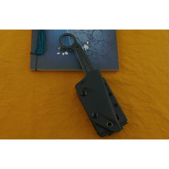 Фиксирано острие DC53 стоманен обръч K обвивка тактически джунглата открит ловен альпинистский инструмент за оцеляване EDC Karambit прав нож