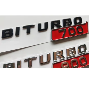 Хром черен номер крило букви BITURBO 700 800 900 емблема BITURBO700 BITURBO800 BITURBO900 икона за BRABUS G900 G800 G700