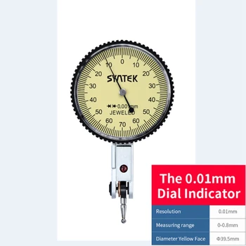 0,01 мм рычажный показател аналогов удароустойчив непрекъснат набор от рычажный показател тест 0-0, 8 мм циферблат микрометър сензор dial тестов индикатор