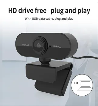 1080P HD Webcam Mini Rotatable Desktop PC Camera Преносим USB 2.0 лаптоп уеб камера автофокус уеб камера за директно излъчване на видео