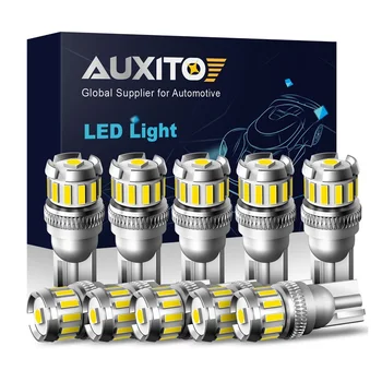 10X W5W LED T10 led Canbus крушка за Land Rover, Jeep Tesla Car Parking Position Светлини Interior Map Dome Светлини 12V Бял 6500K