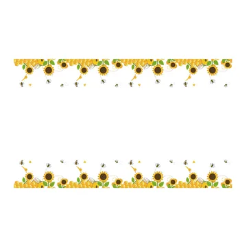 130 * 220 см Пчела слънчоглед покривка честит рожден Ден на Партията Tablecover Baby Shower покривки за еднократна употреба детски парти декорации