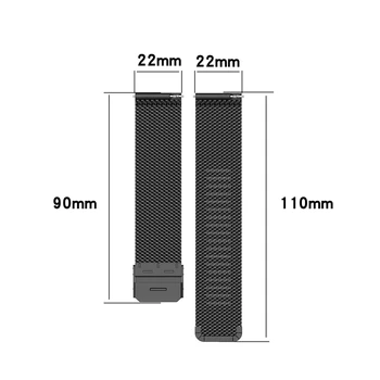 18 мм и 20 мм и 22 мм миланската каишка за Samsung Galaxy 42 мм и 46 мм, каишка за 3 часа 41 мм / 45 мм, метална каишка за Garmin Forerunner 245 645
