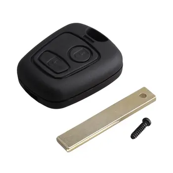 2 бутона за дистанционно управление от ключа на автомобила накрайник за дистанционно управление за PEUGEOT 307 433MHZ с чип транспондер Pcf7961