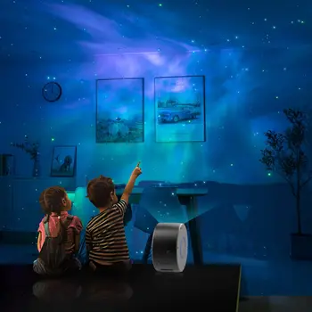 2 в 1 Аврора звездното небе проектор 7 цвят лека нощ звезда проектор galaxy океана мъглявината лампа с дистанционно управление за деца