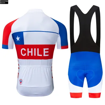 2019 TEAM CHILE Bike Maillot Culotte Cycling Clothing Bike Jersey Ropa Quick Dry Мъжки Bicycle Summer Pro Cycling Jerseys 9D Gel