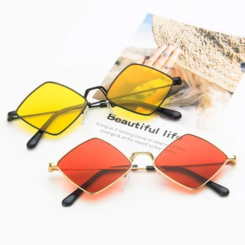 2020 метален таблетка дамски слънчеви очила прозрачен полигон дамски слънчеви очила ретро очила Слънчеви очила за жени Sol Gafas UV400