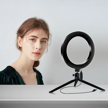 20cm LED Beauty Makeup Ring Light Strip with Stand for Selfie Photo Video Live Stream Фотографска Ligthing on Tiktok YouTube