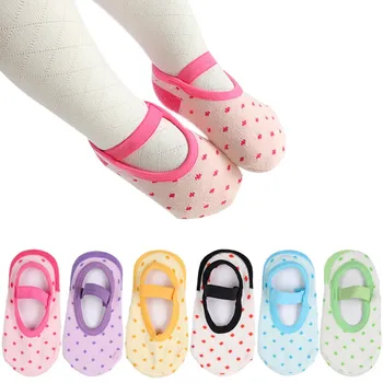 20pcs=10 чифта детски памучни чорапи пролет - лято нескользящие подови чорапи, Бебешки чорапи (дебела секция)