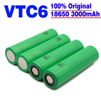 20pcs 18650 батерия VTC6 3.7 V 3000mAh 18650 акумулаторна батерия за електронни цигари us18650 vtc6 30A фенер Играчки, Инструменти