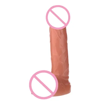 21 см огромен член на еротични играчки изкуствен реалистичен желе-голям пенис масаж на простатата мек анален вибратор от секс играчки за жени мастурбация