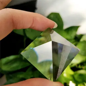 3*4*4 см натурален прозрачен бял кварц енергия Crystal пирамида изцеление скъпоценен камък за декорация на дома украса
