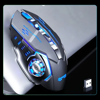 3200DPI регулируеми безжична оптична детска мишката Cool Pro Gamer Gaming Mouse LED мишки USB приемник мишка за преносими КОМПЮТРИ