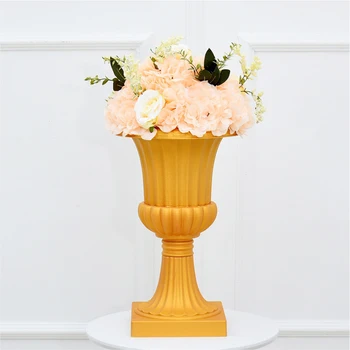 4шт сватба/маса на централните пластмасови вази завод цвете притежателя път оловен цвете на стойка/гърне/стойка за сватбена украса G004