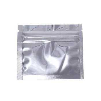 7.5*6.3 см Термоуплотнение алуминиево фолио Ziplock чанти плосък пощенска заключване пакет чанта на дребно на пластмасови фолиа Zip чанти Безплатна доставка