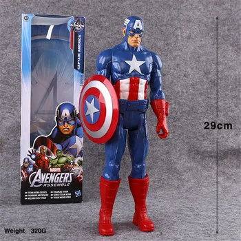9 стилове 30 см Marvel аниме играчка Отмъстителите супергерой Капитан Америка, Върколака спайдър-Железния Човек, Тор PVC фигурка модел