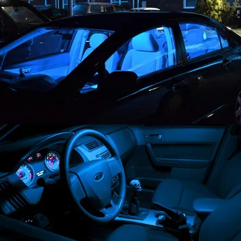 9шт ледено синьо-бял led осветление на интериора пакет комплект за Toyota Corolla 2012-карта купол регистрационен номер светлина Toyota-EF-07